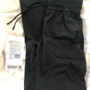 New with tags (not attached) black lululemon pants. Size 2 crop